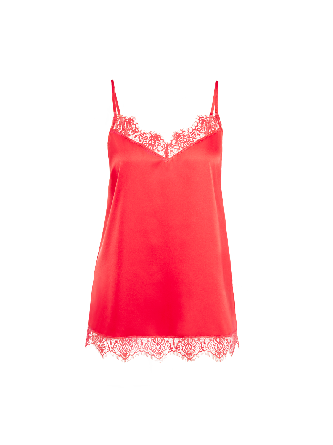 Satin Secrets Top - Flamingo
