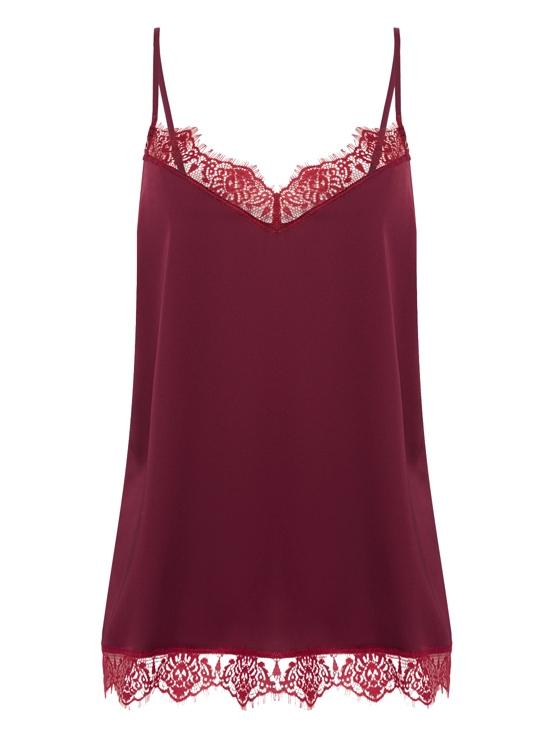 Satin Secrets Top Spinel Red Simone Perele