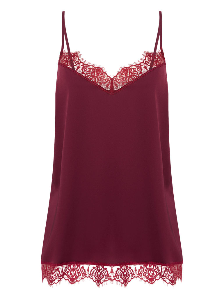 Satin Secrets Top Spinel Red Simone Perele