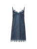 Satin Secrets Nightdress - Feline Blue