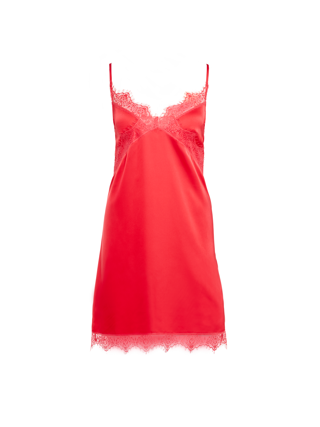 Satin Secrets Nightdress - Flamingo