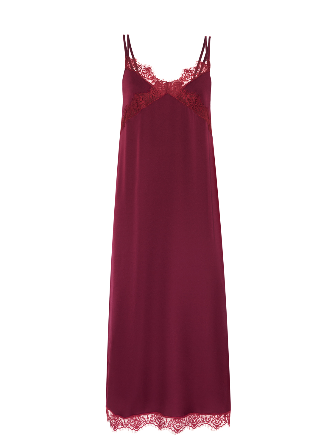 Satin Secrets Long Nightdress Spinel Red Simone Perele