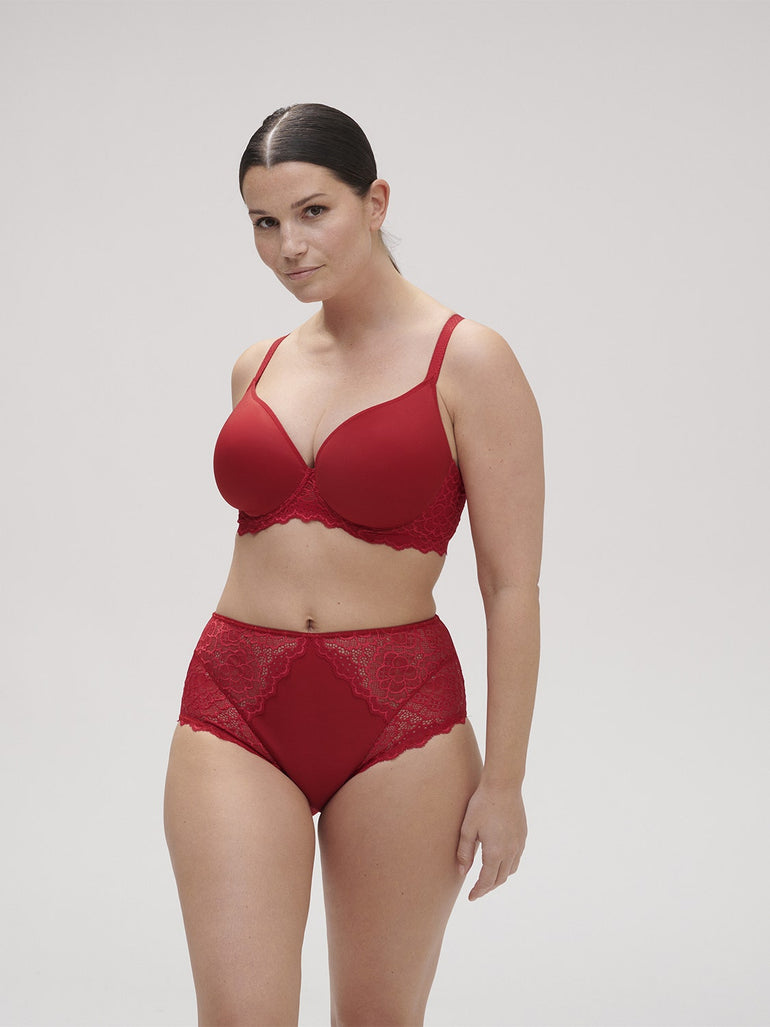 Full cup support bra - Tango Red – Simone Pérèle UK