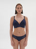 Caresse 3D Plunge Bra Ink Blue Simone Perele