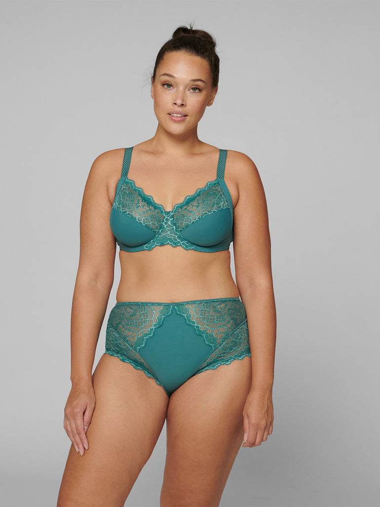 Caresse Full Cup Bra Boreal Green Simone Perele