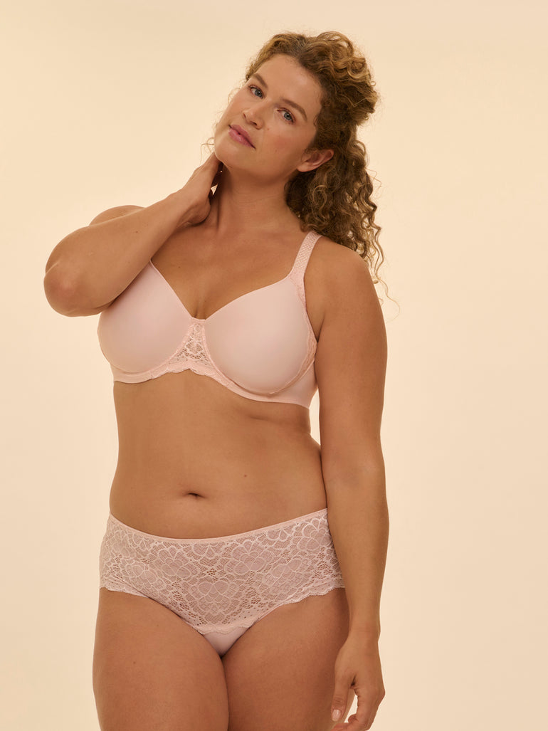 Caresse Boyshort Panty Blush Simone Perele