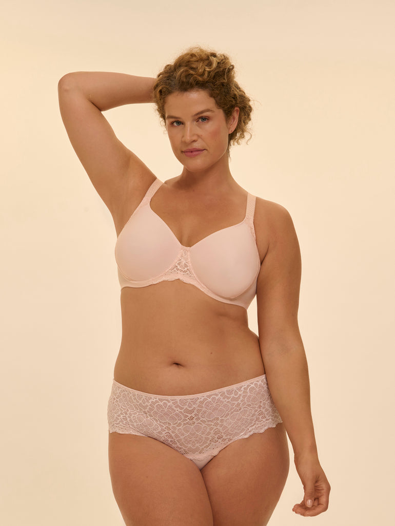 Caresse Boyshort Panty Blush Simone Perele