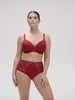 Caresse Retro Brief Panty Tango Red Simone Perele