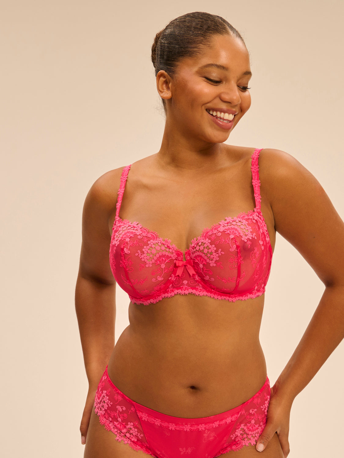 F65☆Simone Perele シモーヌ ペレール 3Dカップブラ ピンク Caresse 3D Plunge - Teaberry Pink – Simone Pérèle