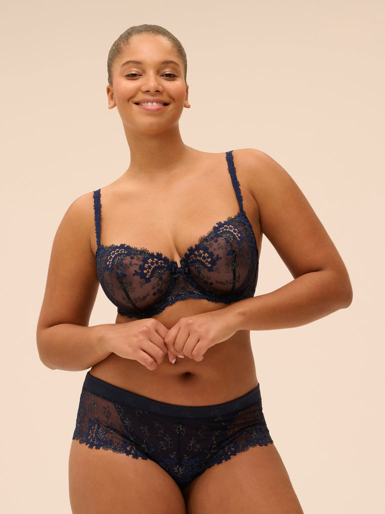 Wish Sheer Demi Bra Sapphire Simone Perele