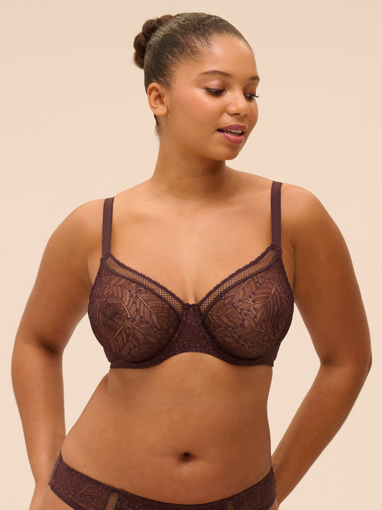 Simone Perele Comete Molded Full Cup Bra Dark Brown