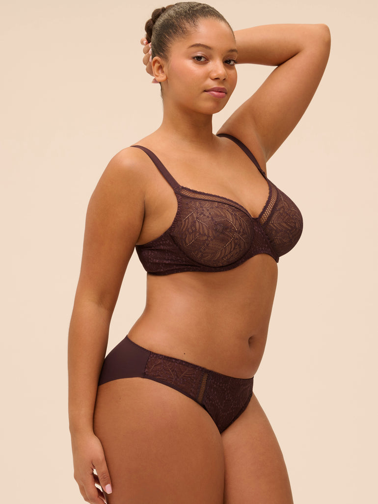 Simone Perele Comete Molded Full Cup Bra Dark Brown