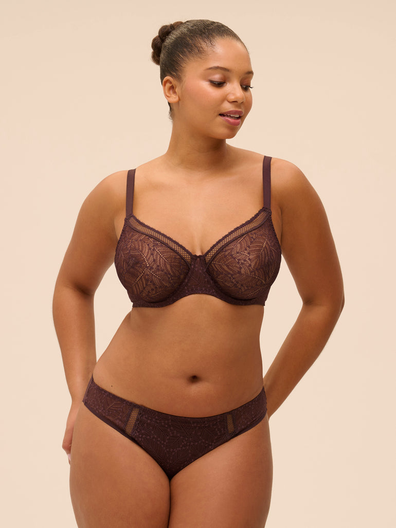 Simone Perele Comete Molded Full Cup Bra Dark Brown