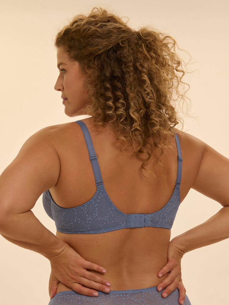 Comete Molded Full Cup Bra Chambray Blue Simone Perele