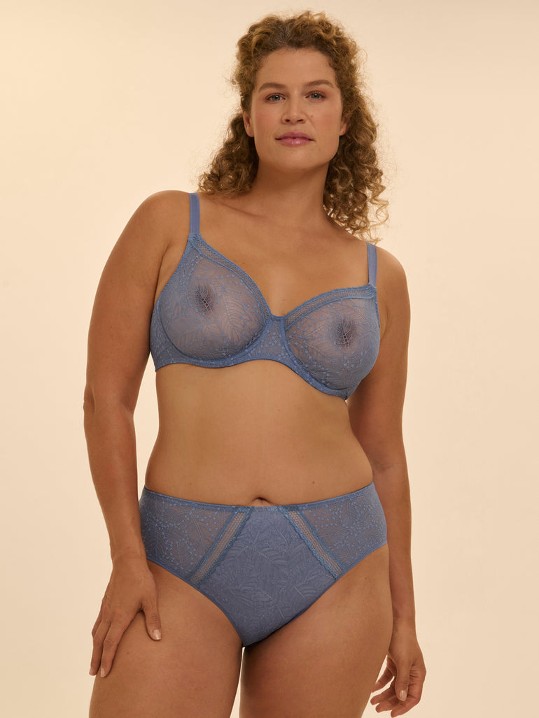 Comete Molded Full Cup Bra Chambray Blue Simone Perele