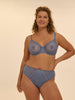 Comete Molded Full Cup Bra Chambray Blue Simone Perele