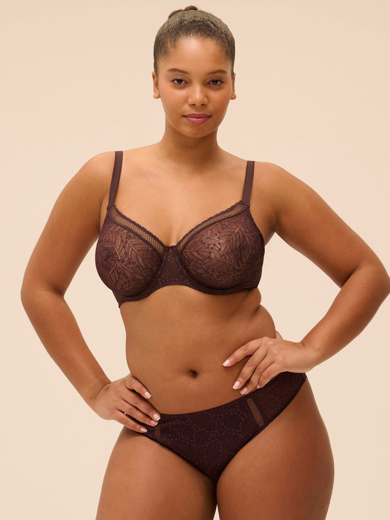Simone Perele Comete Bikini Panty Dark Brown