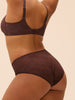 Simone Perele Comete Retro Brief Panty Dark Brown
