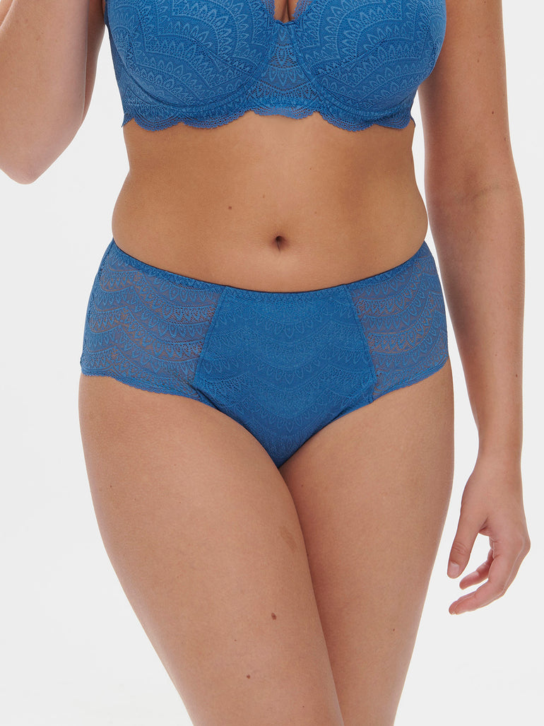 Karma Retro Brief Panty Myosotis Blue Simone Perele