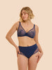 Delice Full Coverage Plunge - Rainbow Blue