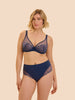 Delice Full Coverage Plunge - Rainbow Blue