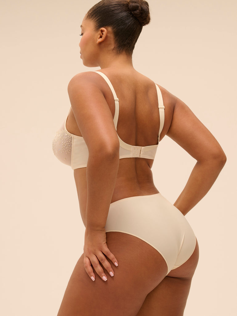 Delice Full Coverage Plunge Bra Topaz Beige Simone Perele