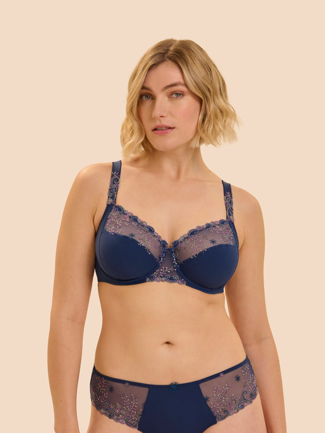 Delice Full Cup Bra Rainbow Blue - Simone Perele