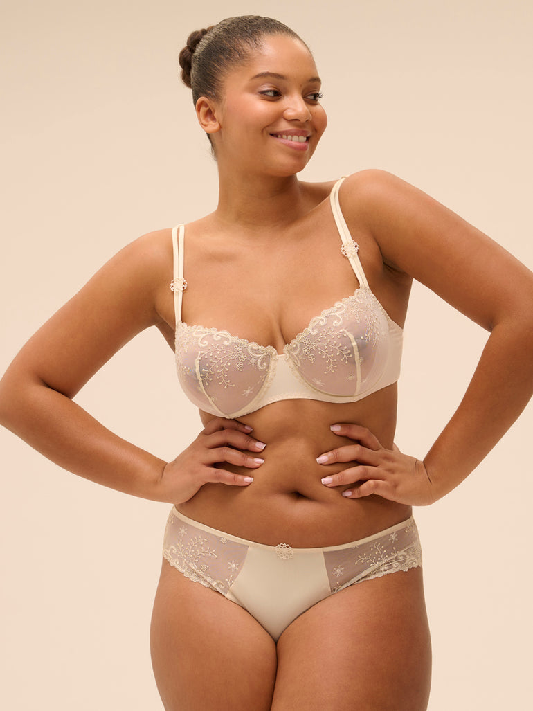 Delice Sheer Demi Bra Topaz Beige Simone Perele