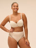 Delice 3D Demi Plunge Bra Topaz Beige Simone Perele