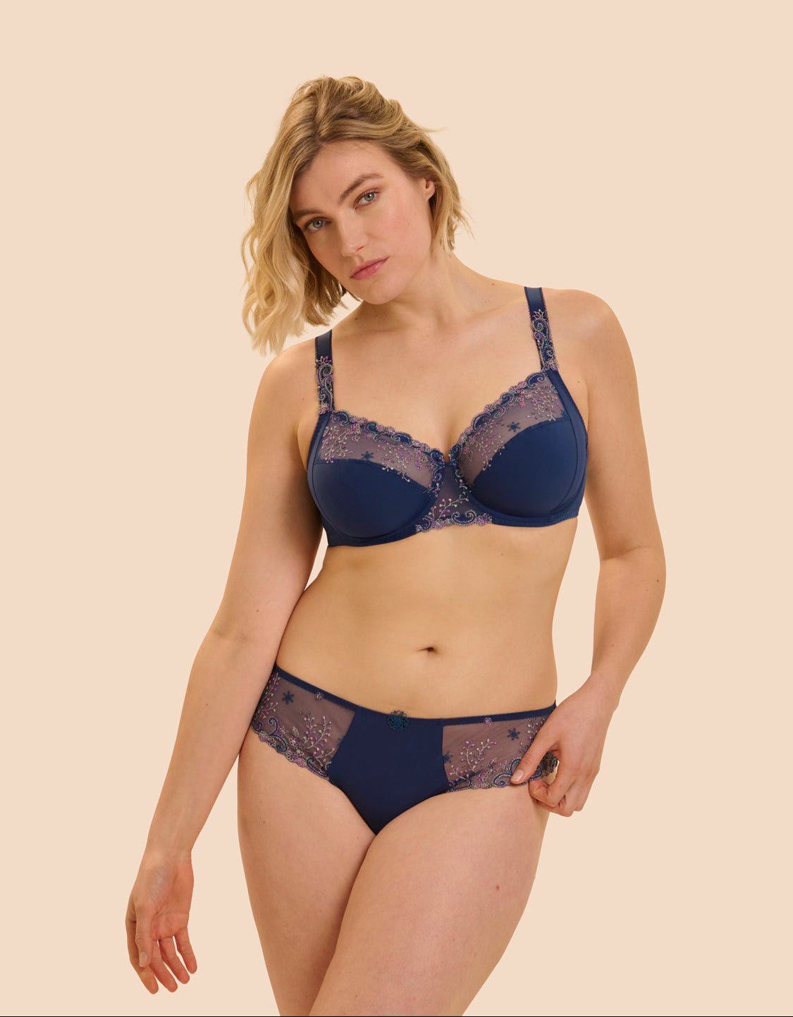 Delice Bikini Panty Rainbow Blue - Simone Perele