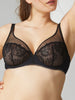 Bloom Full Coverage Plunge Bra Black Simone Perele