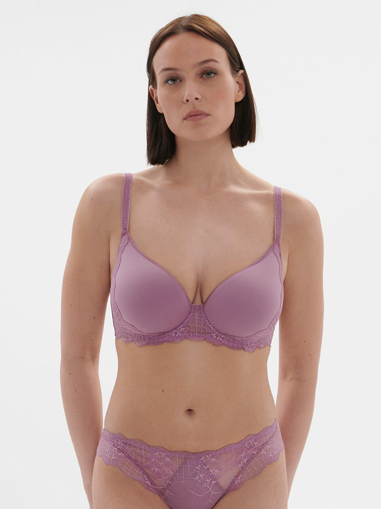 Reve 3D Plunge Bra Glamorous Mauve Simone Perele