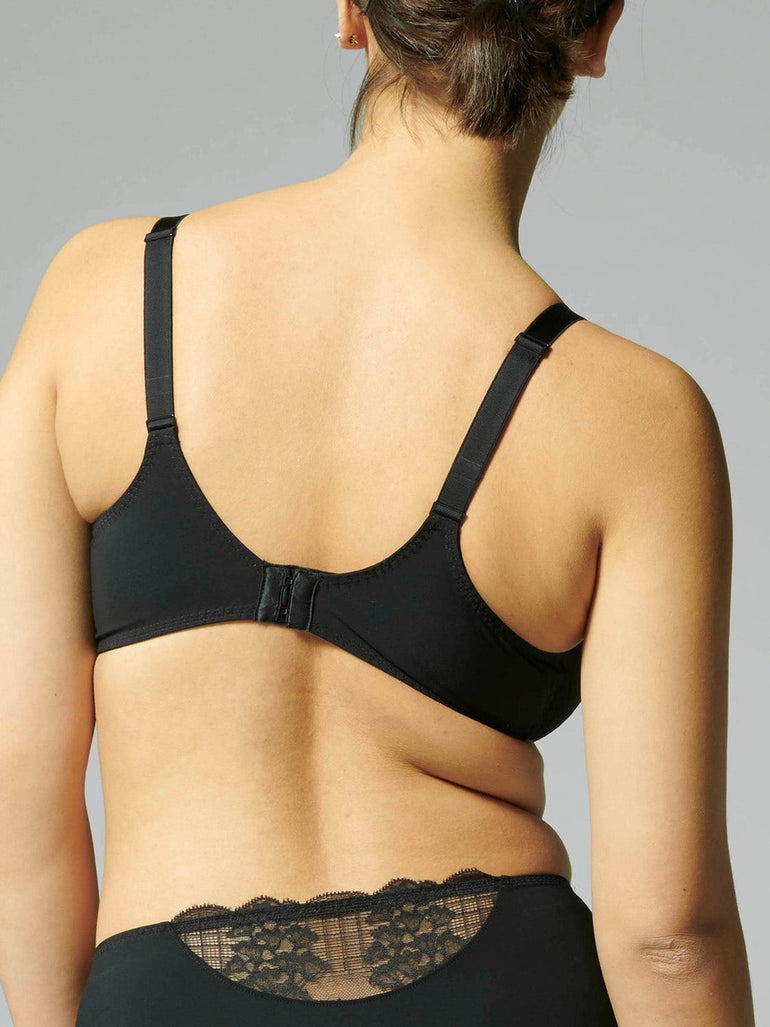 Reve Full Coverage Plunge Bra Black Simone Perele