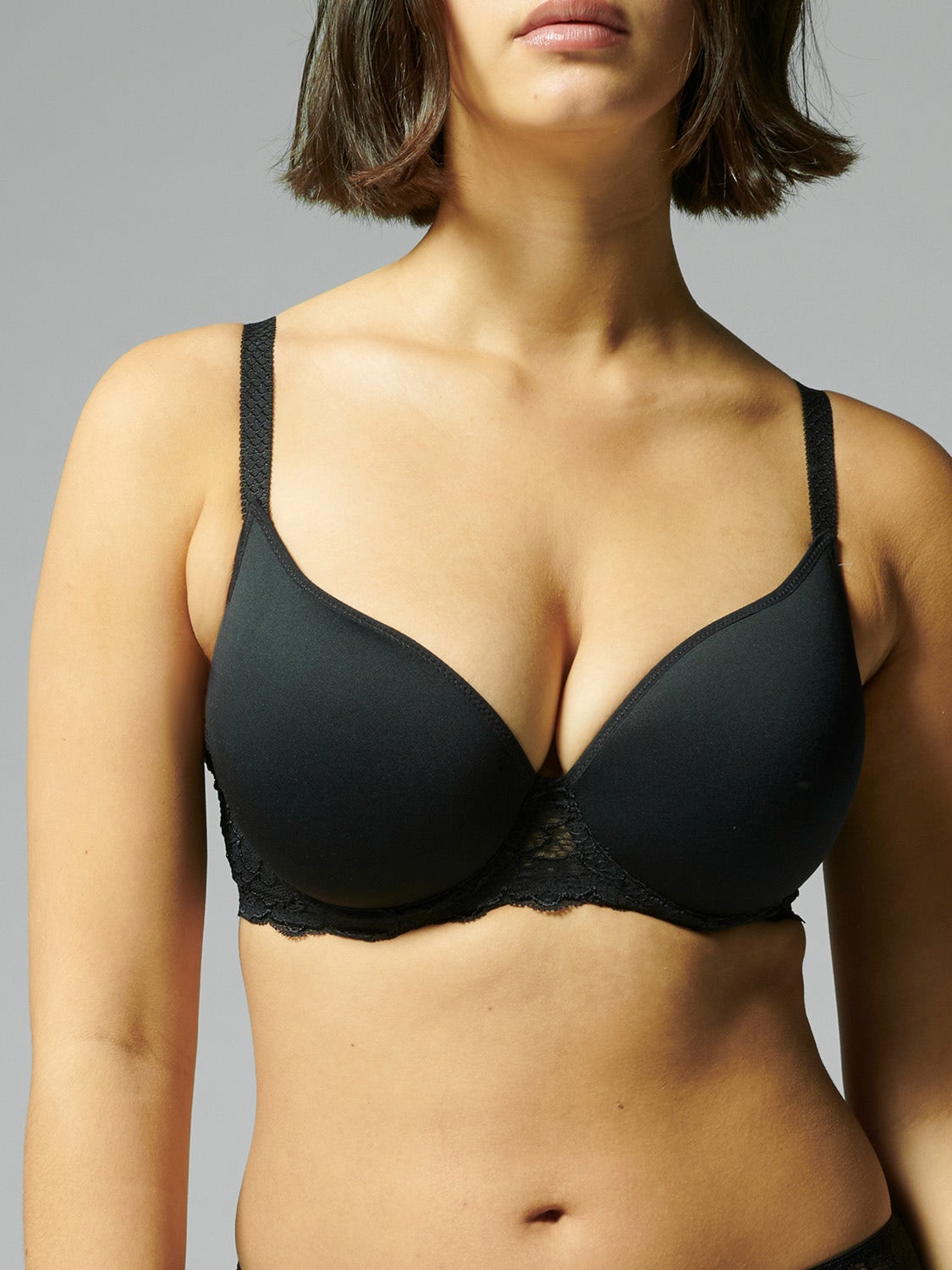 70C☆シモーヌ ペレールSIMONE 3Dスペイサーカップブラ Subtile 3D Plunge - Peau Rose – Simone Pérèle
