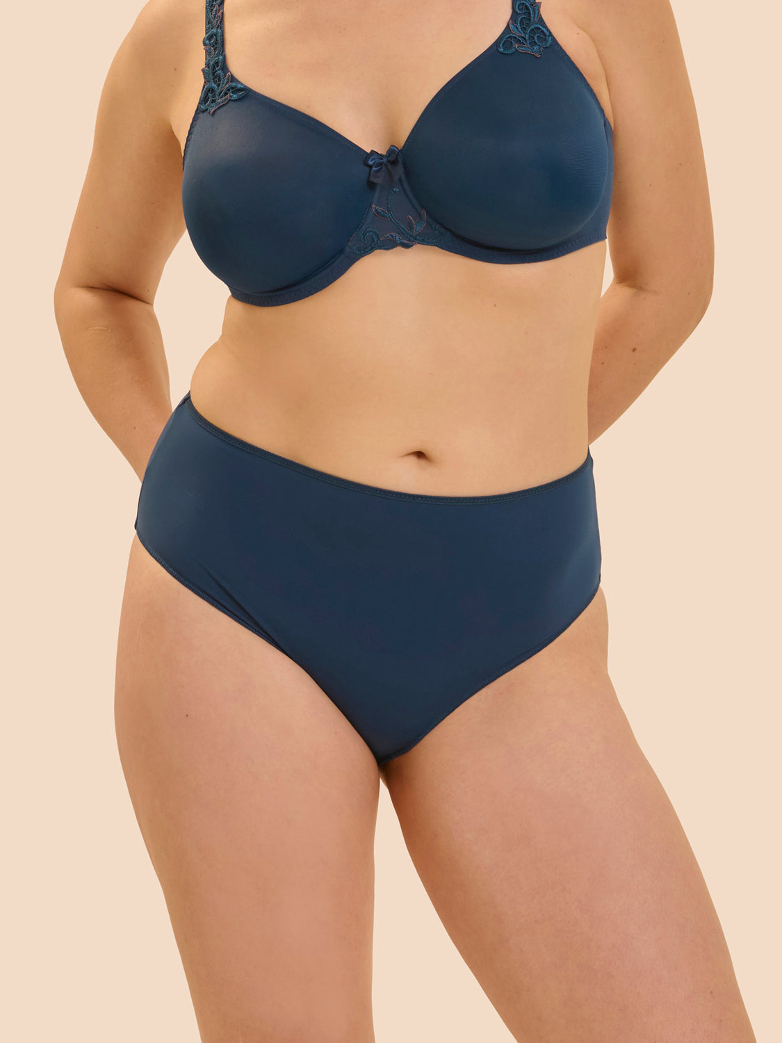 Andora Retro Brief Panty Oil Blue - Simone Perele