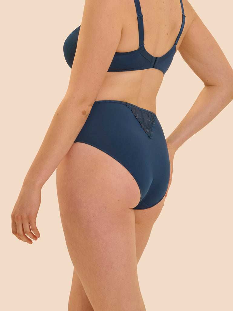 Andora Retro Brief Panty Oil Blue - Simone Perele