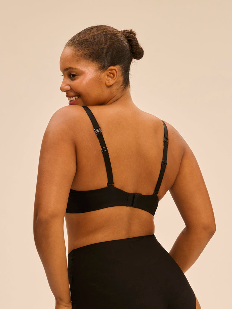 Essentiel Multiposition Unlined Bra Black Simone Perele