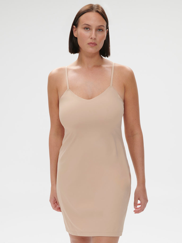 Essentiel Slip Dress Peau Rose Simone Perele