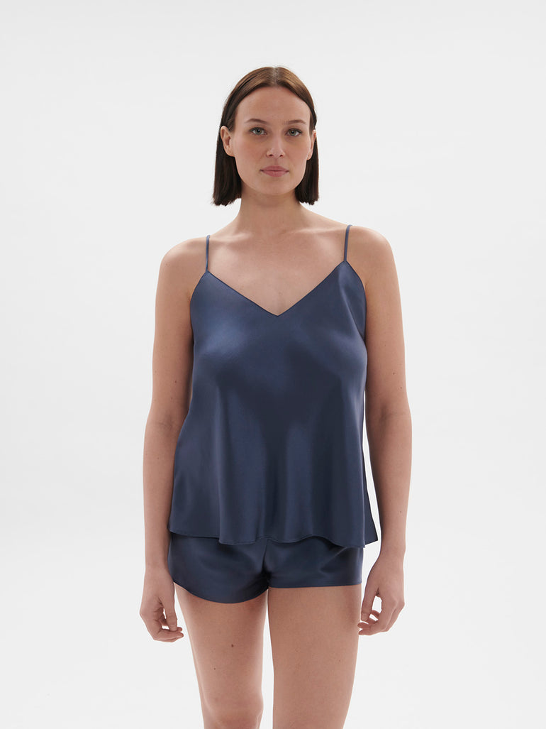 Dream Silk Top Cinder Blue Simone Perele