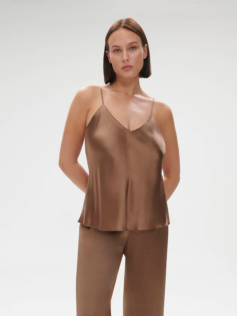 Dream Silk Top Macchiato Simone Perele