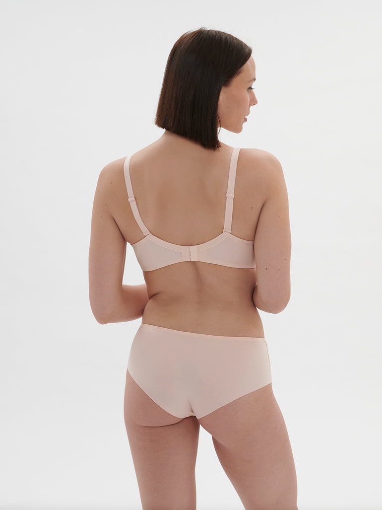 Saga Full Coverage Plunge Bra Blushing Pink Simone Perele