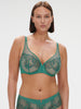 Saga Full Coverage Plunge Bra Garden Green Simone Perele