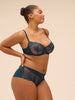 Simone Perele Saga Sheer Demi Bra Prestige Blue