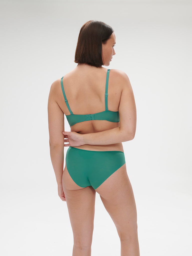 Saga Sheer Demi Bra Garden Green Simone Perele