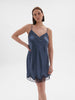 Nocturne Silk Dress Cinder Blue Simone Perele