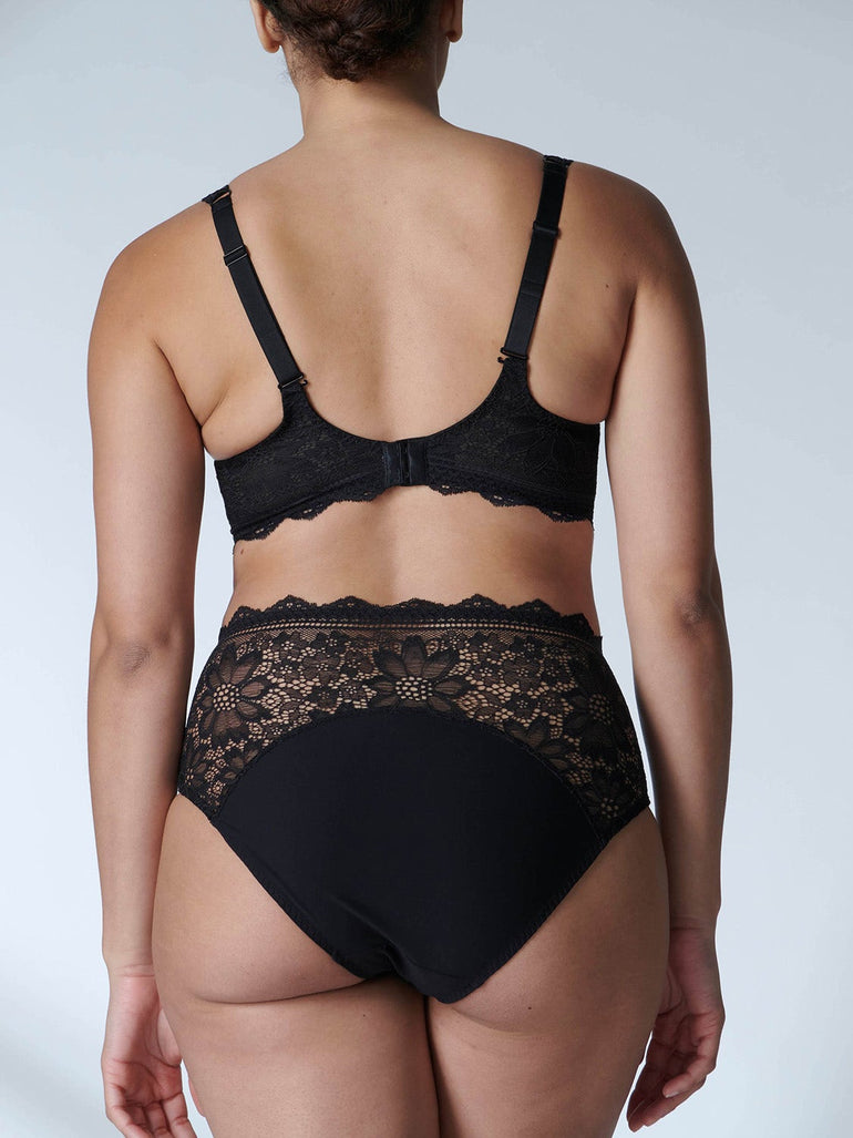 Freesia Retro Brief Panty Black Simone Perele