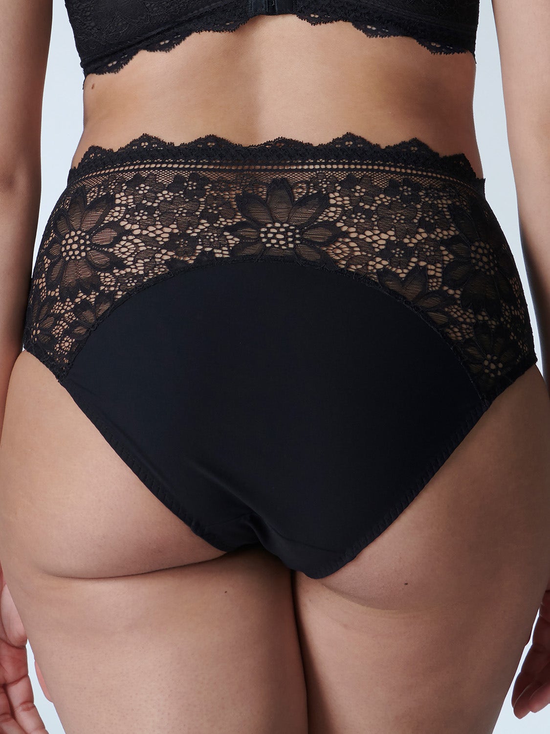 Freesia Retro Brief Panty Black Simone Perele