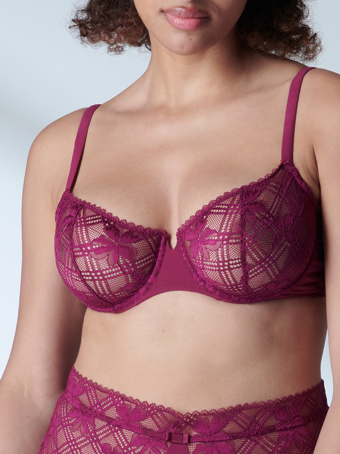 Victoire Sheer Demi Bra Syrah Simone Perele