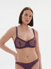 Hortense Sheer Demi Bra Euphoria Purple Simone Perele