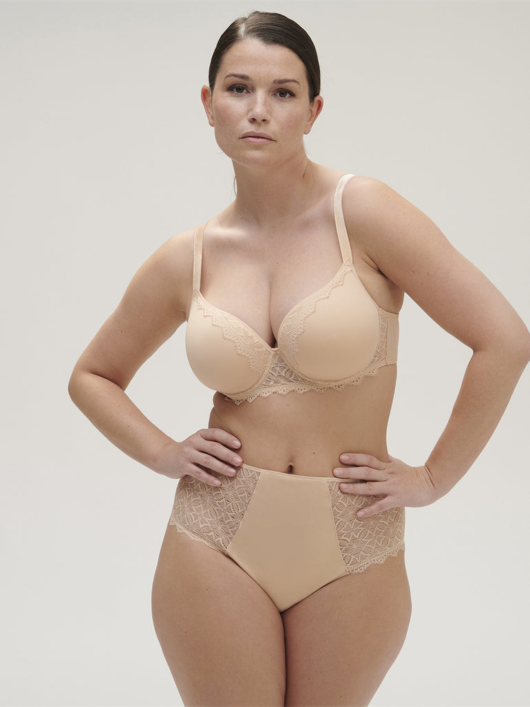 Escale 3D Plunge Bra Vanilla Simone Perele